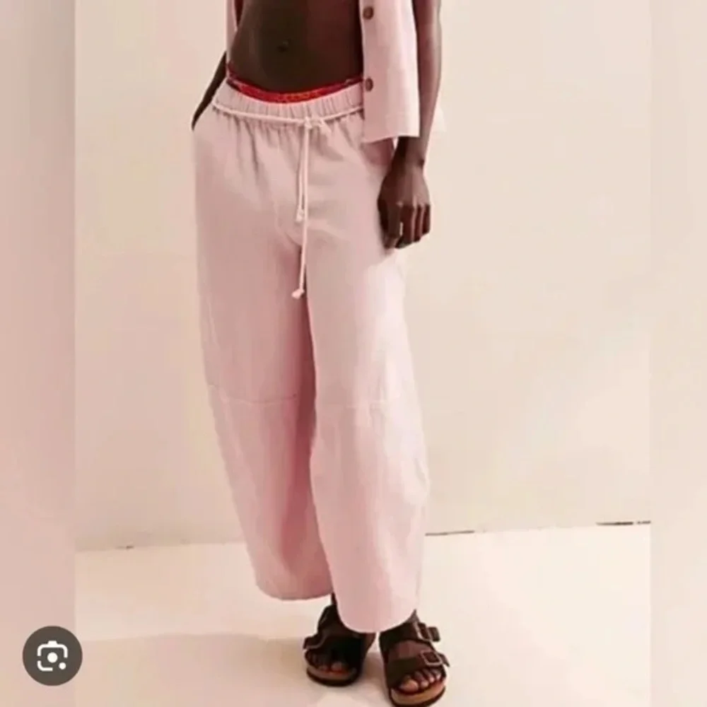 NWOT Free People Kayden Barrel Pants Blush Pink XS/S Brand New!